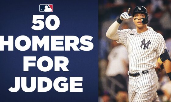 50 HOMERS FOR JUDGE!! Yankees slugger Aaron Judge reaches 50 dingers!! (All of his HRs so far)
