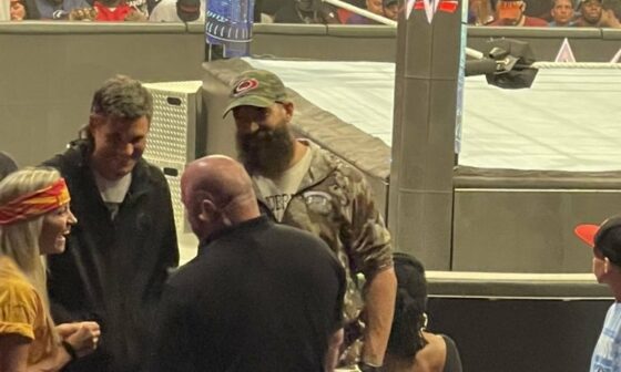 Brent Burns spotted at WWE SmackDown in Raleigh