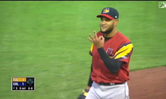 Rehabbing Eduardo Rodriguez throws an immaculate inning for the Toledo Mud Hens