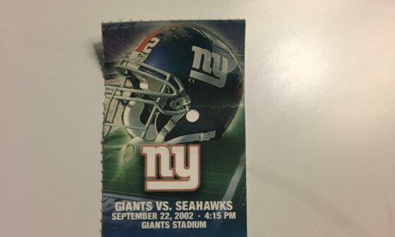 Found the ticket stub from my first Giants game. Giants won 9-6