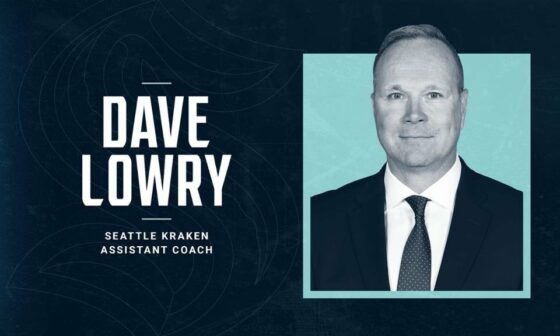 Dave Lowry Named Kraken Assistant Coach