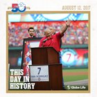 OTD in 2017, Pudge officially became the last Ranger to ever wear No. 7