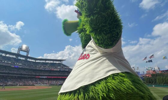 Never been this close to the Phanatic before. Felt like a child when he showed up.