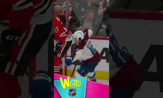 "I told you not to put it up there!" 🍺 | Weird NHL #shorts