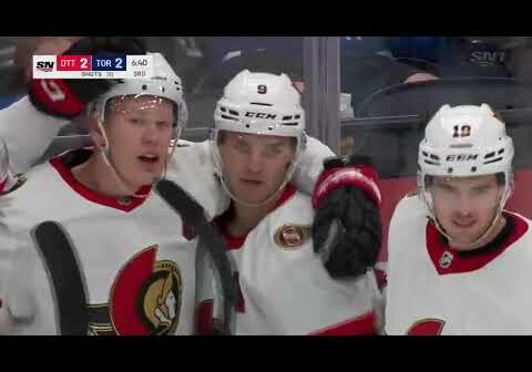 Senators take the lead with 2 goals in 20 seconds