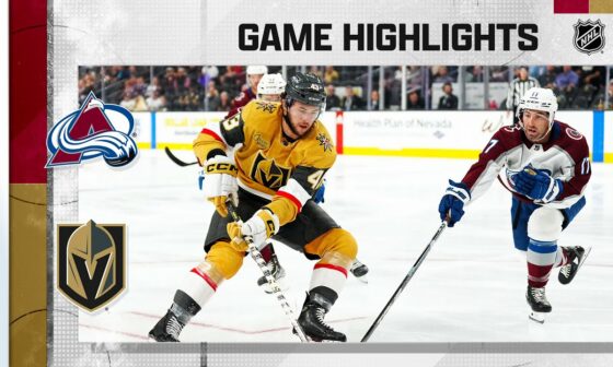 Avalanche @ Golden Knights 9/28 | NHL Highlights 2022