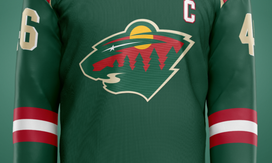 Rookie designer attempts a Minnesota Wild jersey. Let me know your thoughts!