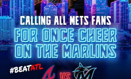 [Fish Stripes]: New marketing strategy from the Marlins: directly "calling all Mets fans" to buy tickets to next week's Braves series in Miami