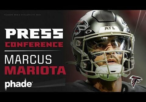 Marcus Mariota speaks on preparing for the Los Angeles Rams | Atlanta Falcons | NFL