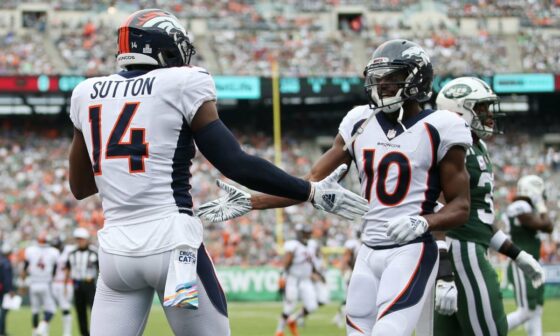 ‘[He] can make this place special’: Emmanuel Sanders sees championship-caliber leadership in Courtland Sutton