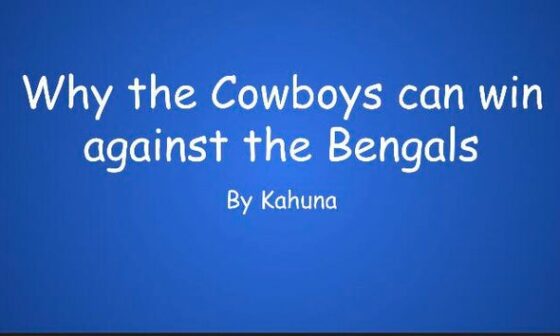 Why the cowboys can win against the bengals- a presentation