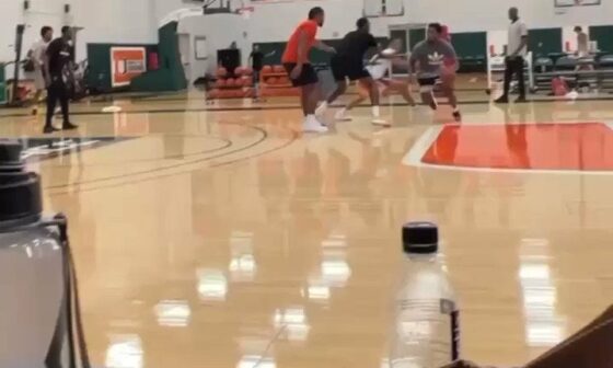 Donovan Mitchell and Bam Adebayo back on the court together in a training session👀