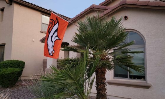 Love my new flag! let's go Broncos!