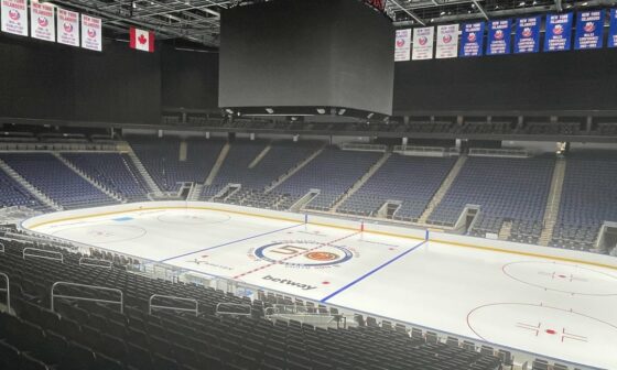 Just finished today, the islanders 50th ice. This is they bottom and they haven’t put in the ice yet. Absolutely sick though.
