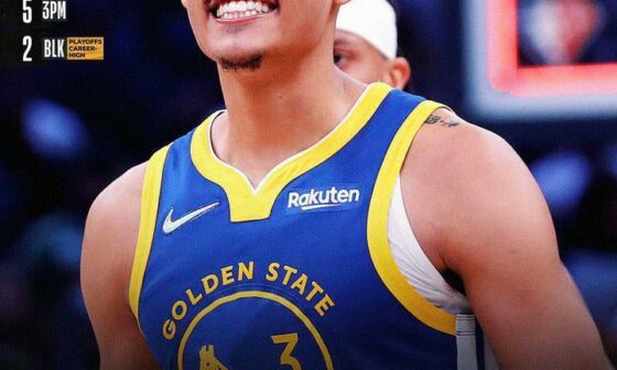 Ayoo we gonna need more ‘baddies’ coming to games, if thats what it takes to get this prime Jordan Poole. 🤭