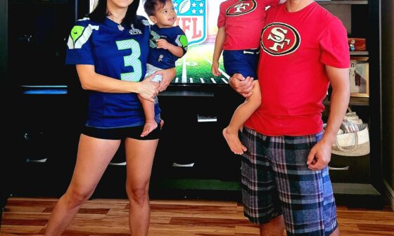 this is my household. one of the more important games in here is today. LFG Niners!