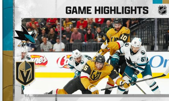 Sharks @ Golden Knights 9/30 | NHL Highlights 2022