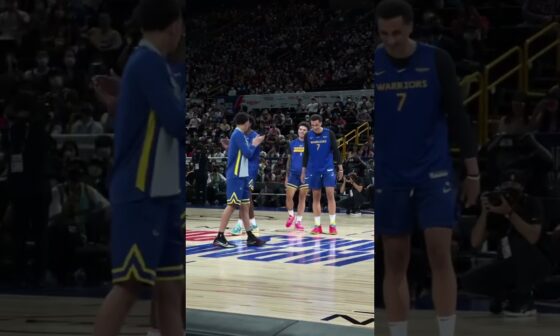 They made Warriors rookies dance 😂 | #Shorts