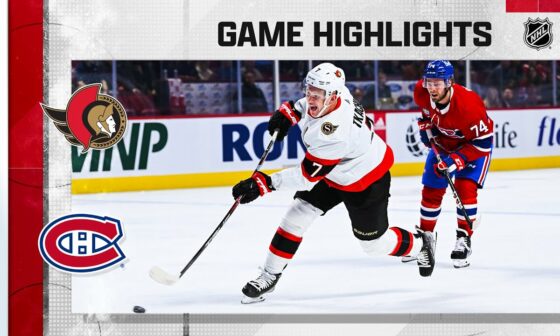 Senators @ Canadiens 10/4 | NHL Highlights 2022