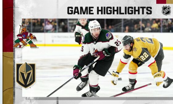 Coyotes @ Golden Knights 10/4 | NHL Highlights 2022