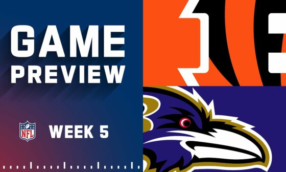 Cincinnati Bengals vs. Baltimore Ravens Week 5 Game Preview