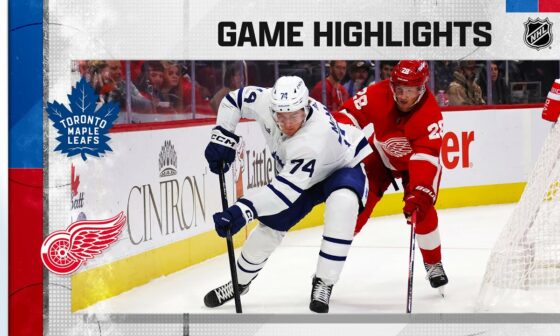 Maple Leafs @ Red Wings 10/7 | NHL Highlights 2022