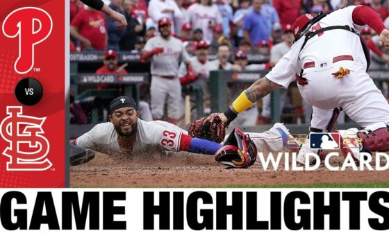 Phillies vs. Cardinals Wild Card Game 1 Highlights (10/7/22) | MLB Postseason Highlights