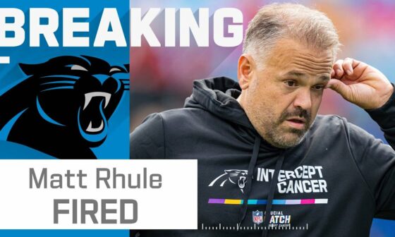 Breaking News: Panthers Fire Head Coach Matt Rhule