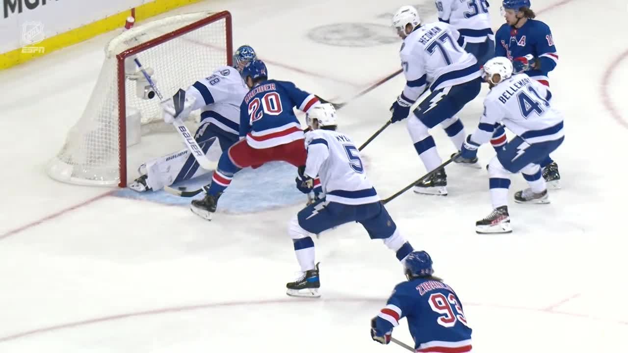 Vasilevskiy denies Kreider on the doorstep