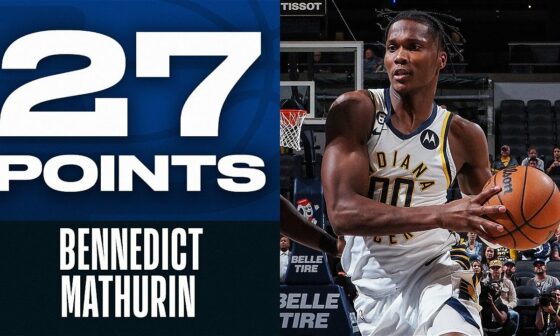 6th Pick Bennedict Mathurin Goes OFF For 27 PTS 🔥