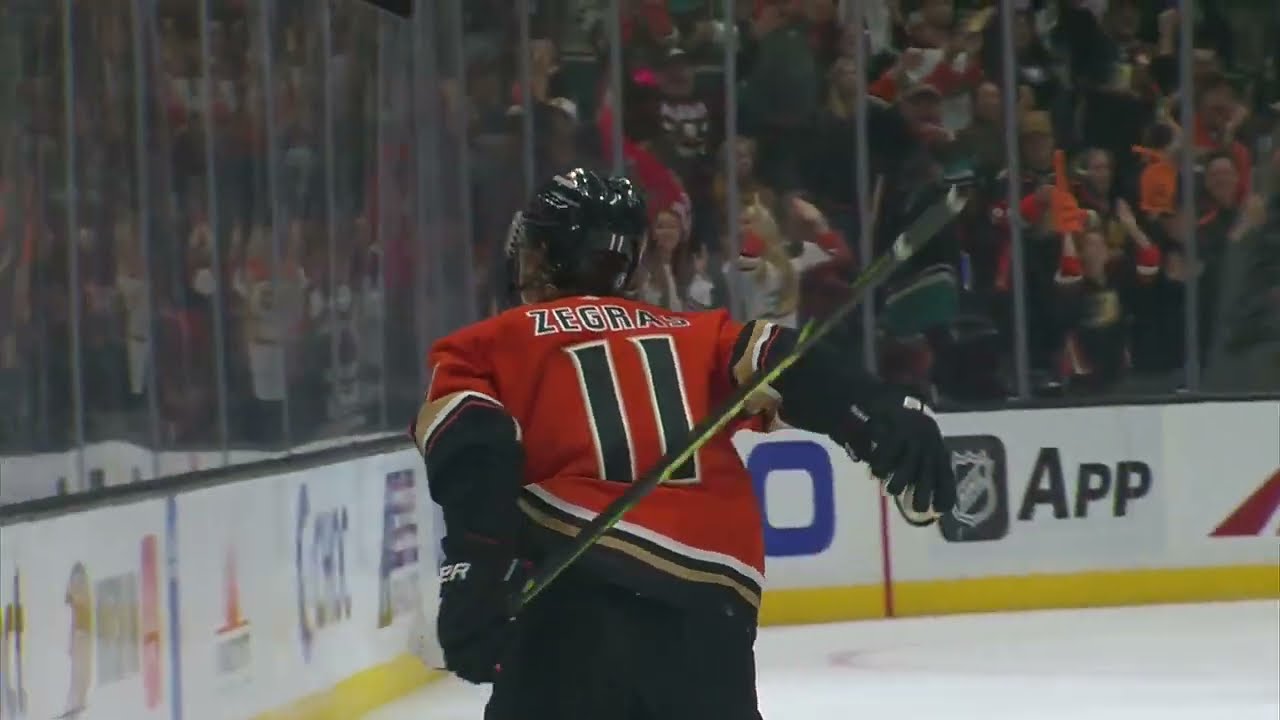 Zegras channels his inner Ovechkin with a power play blast