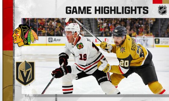 Blackhawks @ Golden Knights 10/13 | NHL Highlights