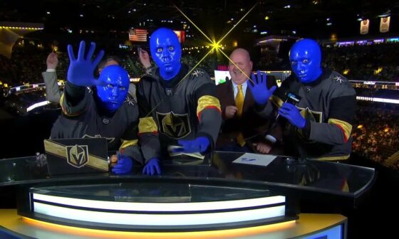 Blue Man Group invade the Vegas intermission
