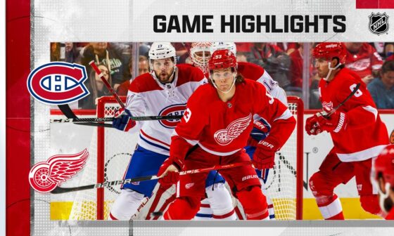 Canadiens @ Red Wings 10/14 | NHL Highlights 2022