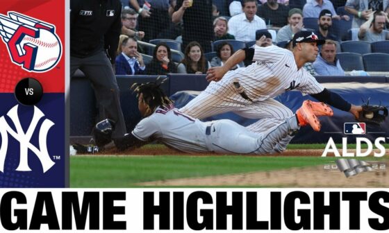 Guardians vs. Yankees ALDS Game 2 Highlights (10/14/22) | MLB Highlights
