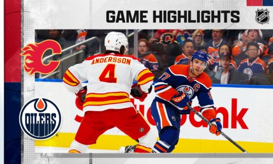 Flames @ Oilers 10/15 | NHL Highlights 2022
