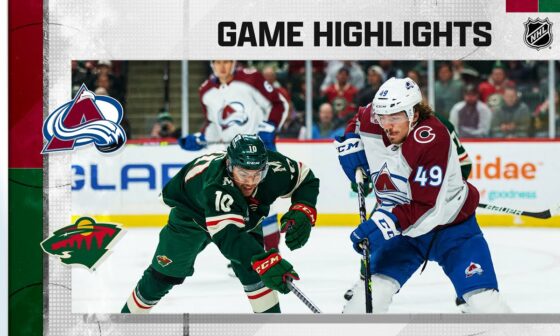 Avalanche @ Wild 10/17 | NHL Highlights