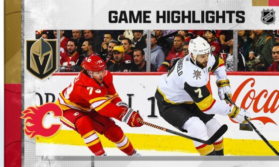 Golden Knights @ Flames 10/18 | NHL Highlights 2022