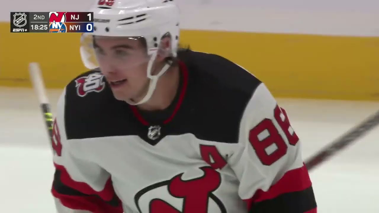 Jack Hughes with the silky smooth move for goal #1 on the season
