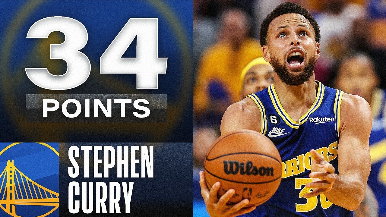 Stephen Curry's 34-PT Performance - 5 Made Threes 👀