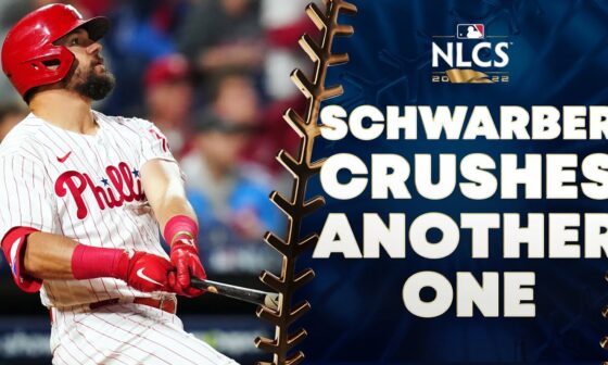 The Phillies are TEEING OFF! It's Schwarber's 3rd 💣 of the series!