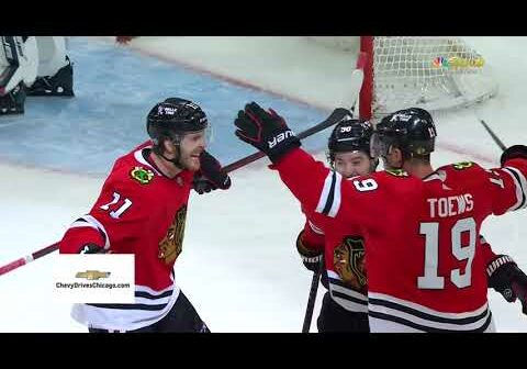 Blackhawks strike for 2 in 13 seconds take the lead
