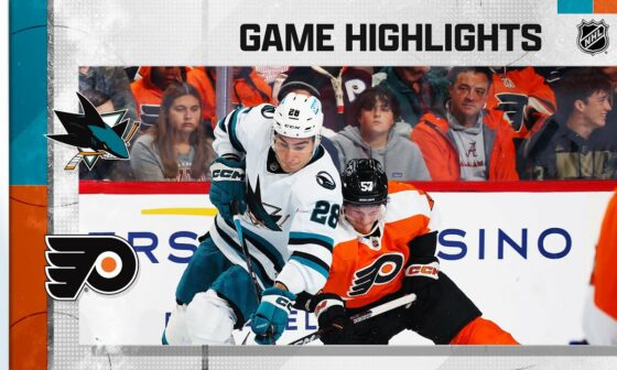 Sharks @ Flyers 10/23 | NHL Highlights 2022