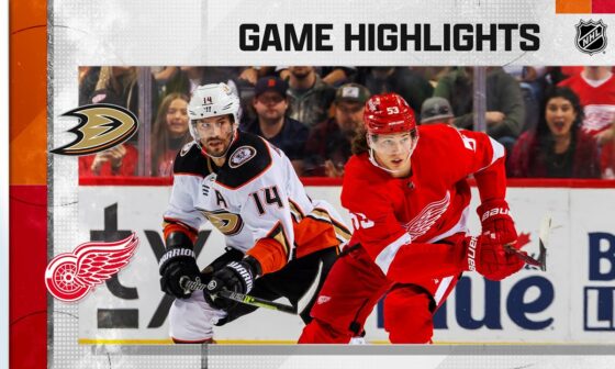 Ducks @ Red Wings 10/23 | NHL Highlights 2022