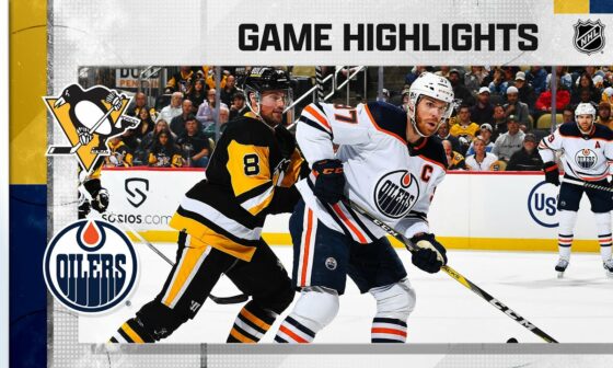 Penguins @ Oilers 10/24 | NHL Highlights 2022