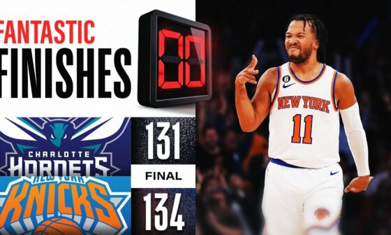 ELECTRIC OT FINISH Knicks vs Hornets 👀🔥