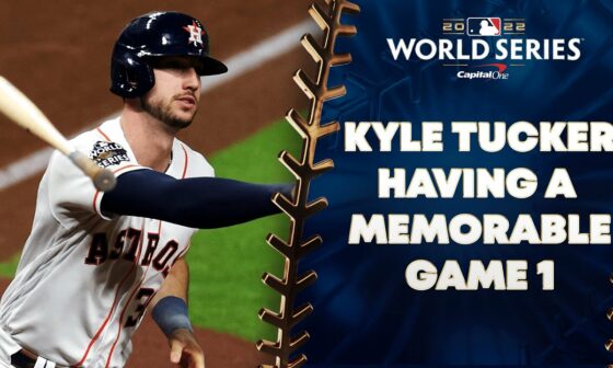 Kyle Tucker AGAIN! King Tuck crushes his 2nd HR of World Series Game 1