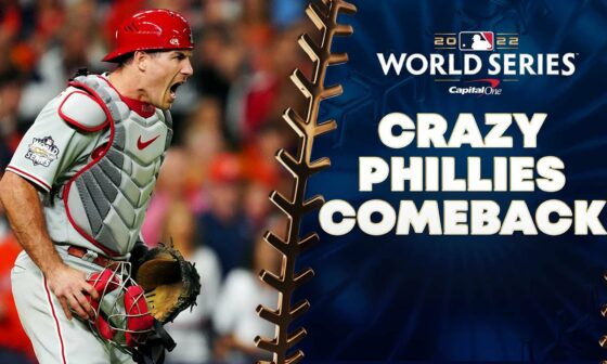 Phillies' INSANE comeback in World Series Game 1! Down 5 runs then win in extras!