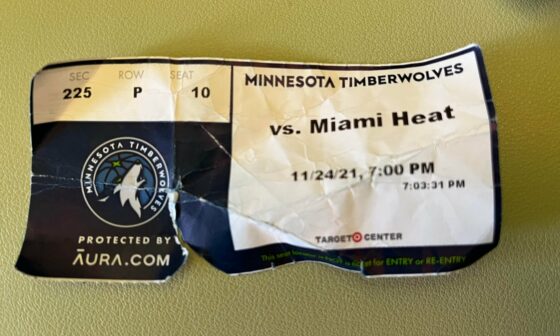Found this tattered ticket in the pocket of a jacket I haven’t worn in a while. First person to tell me the highlight of this game wins.