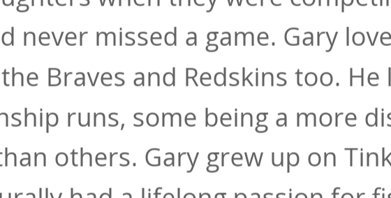My friend's father passed away a couple of days ago. His obituary took a parting shot at the team.